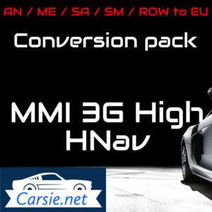 Conversion pack Audi MMI 3GH / 3G High – Latest Maps & Firmware – 6.36.0 & K0257_6_D1  – Europe! – MMI 3G Maps 2023