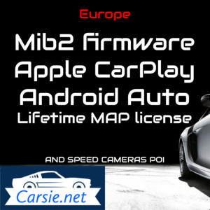 MIB2 BUNDLE – Apple CarPlay / 2024 Maps / Lifetime map license / Speed cam POI