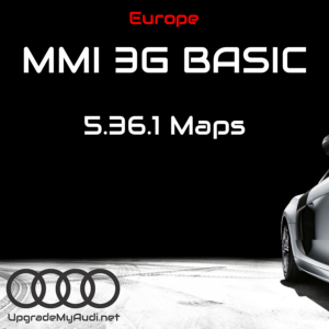 Audi MMI 3G Basic 5.36.1 4G0060884AN maps / 2023 Europe Maps